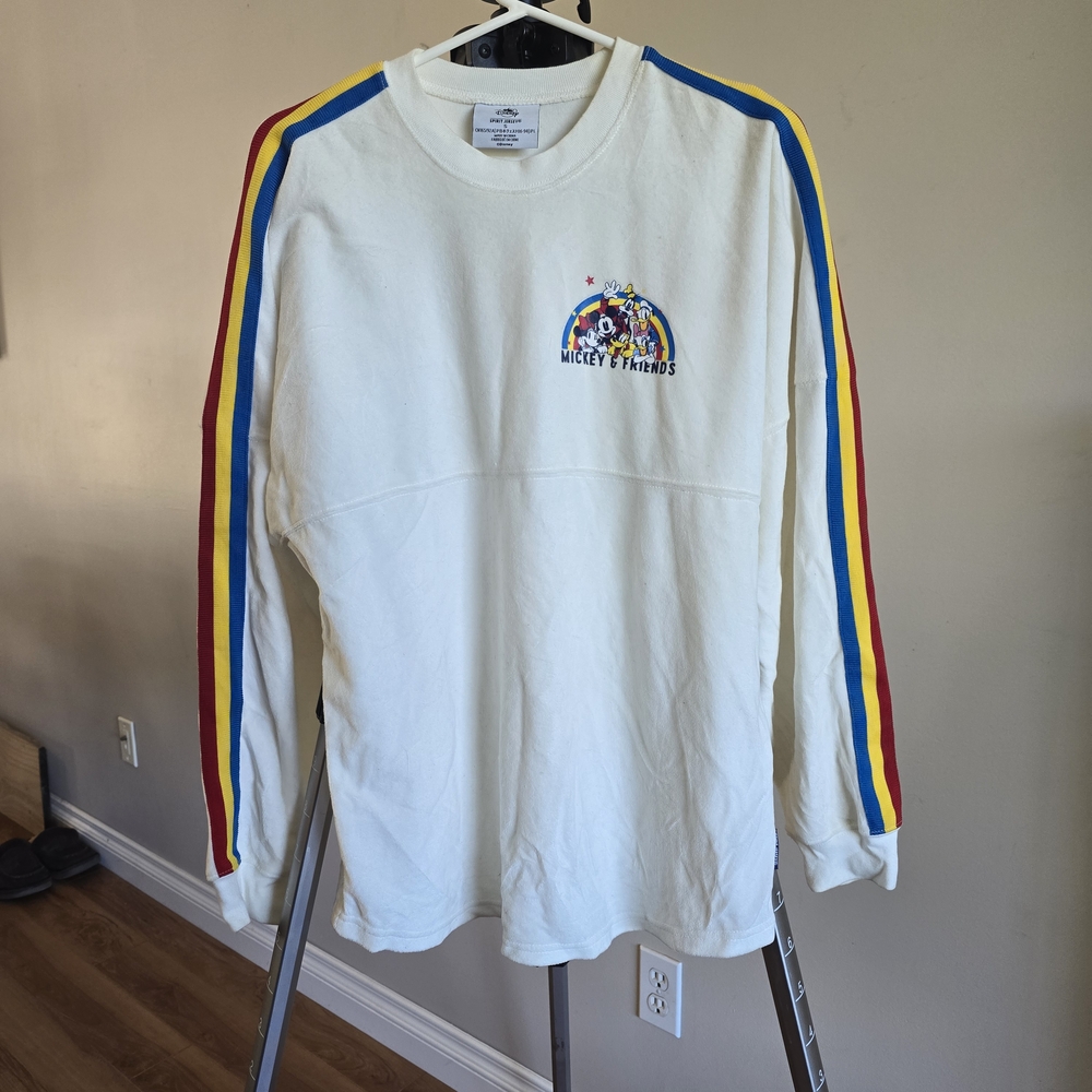 #6 Disney Cream Spirit Jersey with Colorful Stripes